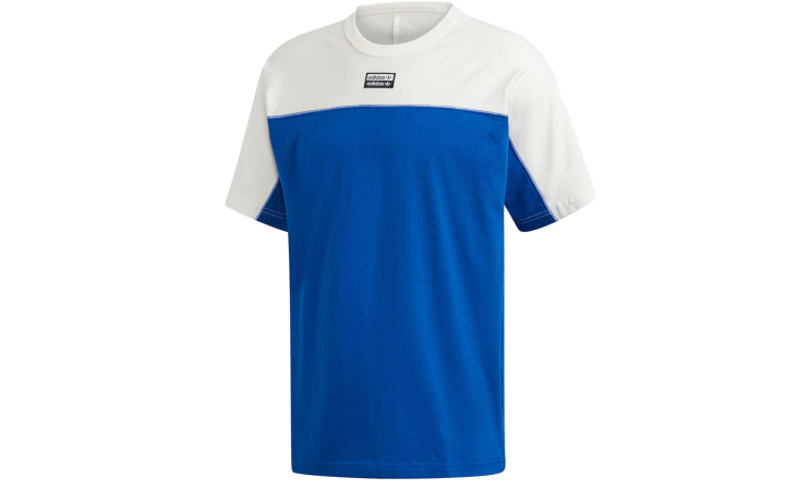 Adidas Adidas T Shirts Men's Blue Crew Neck Moderate Straight Fit
