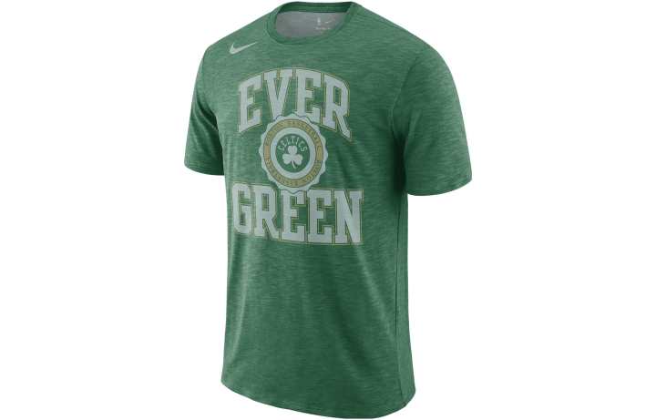 Nike Nike T Shirts Men's Emerald Green Crew Neck Moderate Straight Fit