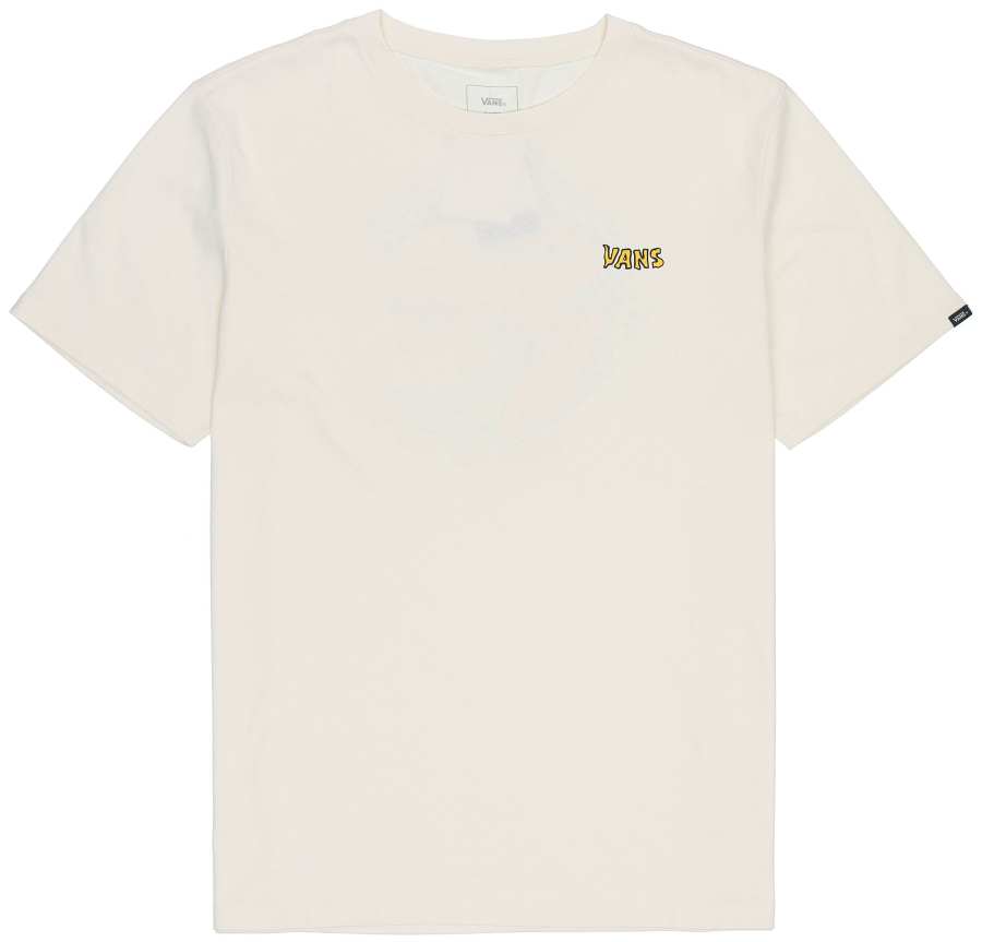 Vans T Shirts Men's Ecru Crew Neck Moderate Straight Fit
