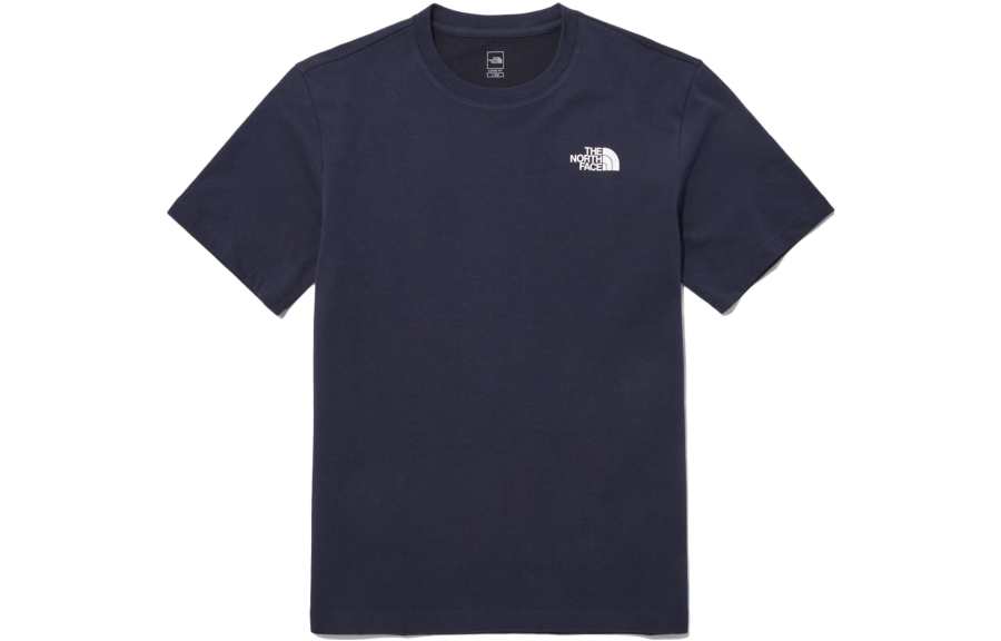 THE NORTH FACE T Shirts Men's Marine Blue Crew Neck Moderate Straight Fit