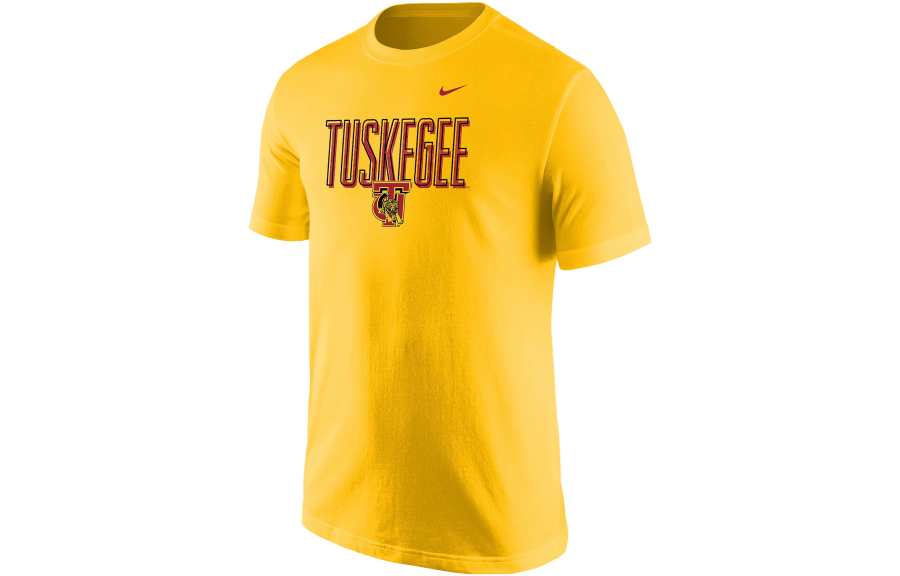 Nike Nike T Shirts Men's Gold Crew Neck Moderate Straight Fit