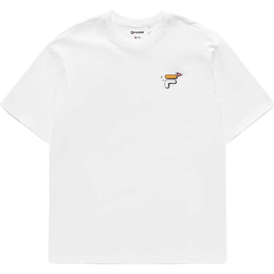 FILA FUSION T Shirt Unisex White