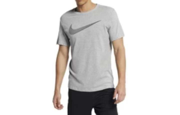 Nike Nike T Shirts Men's Gray Crew Neck Moderate
