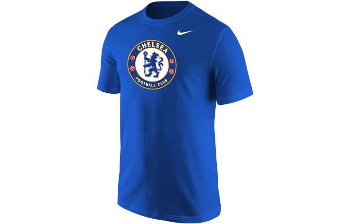 Nike Nike T Shirts Men's Blue Crew Neck Moderate Straight Fit