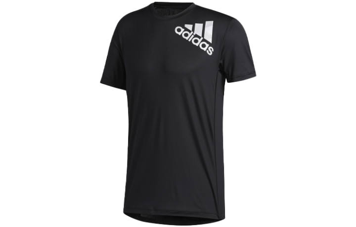 Adidas Adidas T Shirts Men's Black Crew Neck Moderate Straight Fit