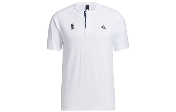 Adidas Adidas T Shirts Men's White Crew Neck Moderate Straight Fit