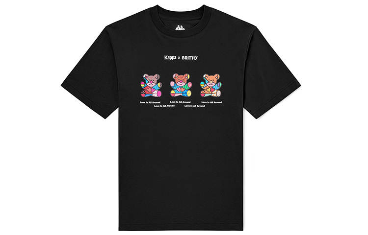 Kappa Player Britto T Shirts Unisex Crew Neck Moderate Straight Fit