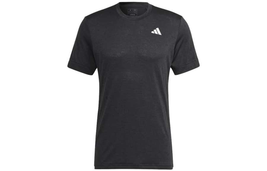 Adidas Adidas T Shirts Men's Black Crew Neck Moderate Straight Fit