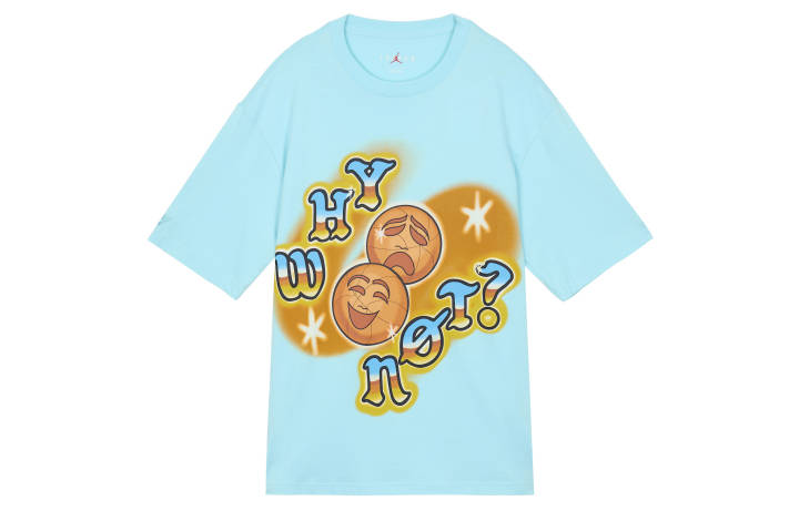 Jordan Jordan Drop Shoulder Sleeve T-Shirt Men's Pink Blue