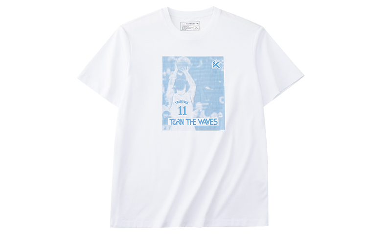 ANTA Basketball Collection T Shirts Unisex White Crew Neck Moderate Straight Fit
