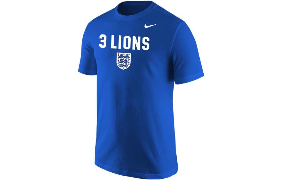 Nike Nike T Shirts Men's Royal Blue Crew Neck Moderate Straight Fit