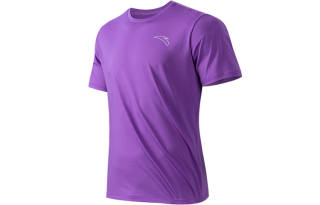 ANTA T Shirts Men's Magenta Crew Neck Moderate Straight Fit