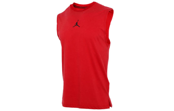 Jordan Jordan T Shirts Men's Red Crew Neck Moderate Straight Fit
