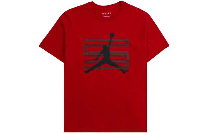 Nike Nike T Shirts Men's Scarlet Crew Neck Moderate Straight Fit