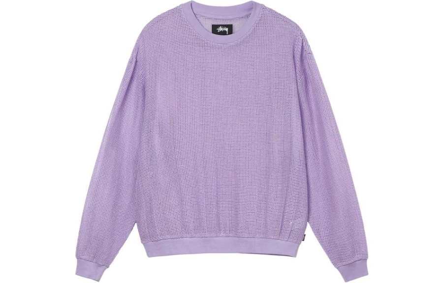 Stussy Cotton Mesh Long Sleeve Crew Top