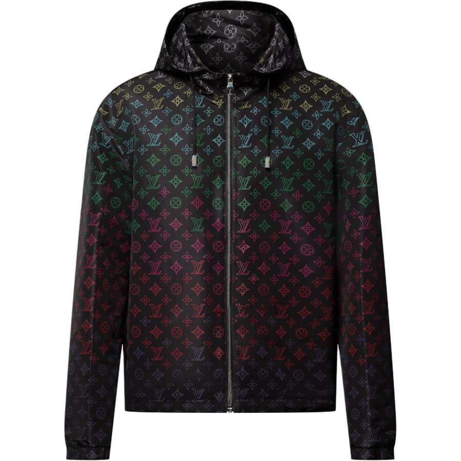 LOUIS VUITTON LOUIS VUITTON Monogram Flowers Gradient Printed Windbreaker