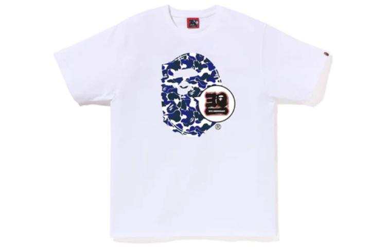 A BATHING APE Bape SS23 30th Anniversary Collection T Shirt Unisex White