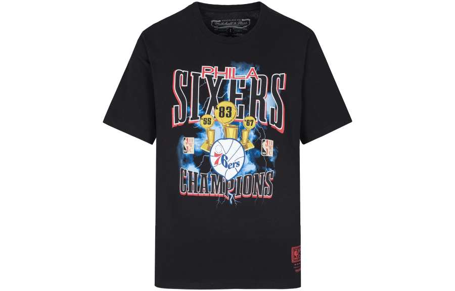 Mitchell Ness Mitchell Ness T Shirt Unisex Black