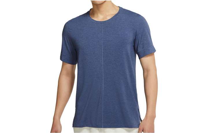 Nike Nike T Shirts Men's Dark Blue Crew Neck Moderate Straight Fit