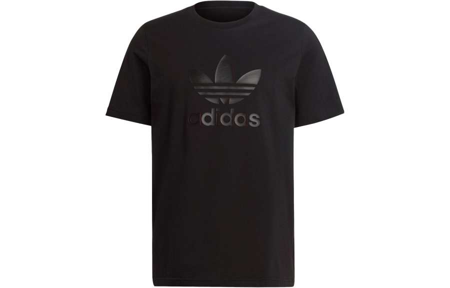 Adidas Adidas T Shirts Men's Black Crew Neck Moderate Straight Fit