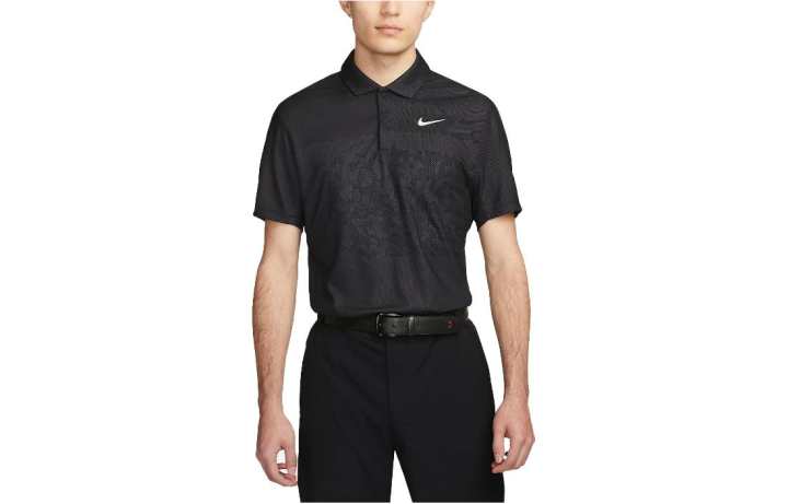 Nike Nike T Shirts Men's Black Polo Collar Moderate Straight Fit