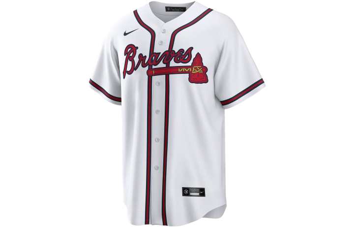 Nike Nike Deion Sanders Atlanta Braves Retired Men's Nike Mlb Replica Jersey