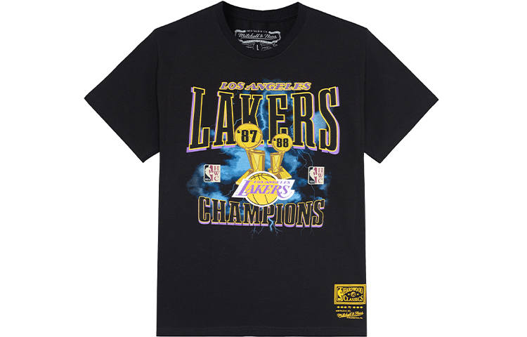 Mitchell Ness Mitchell Ness SS22 T Shirt Unisex Black