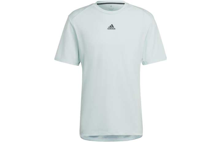 Adidas Adidas T Shirts Men's Blue Crew Neck Moderate Straight Fit