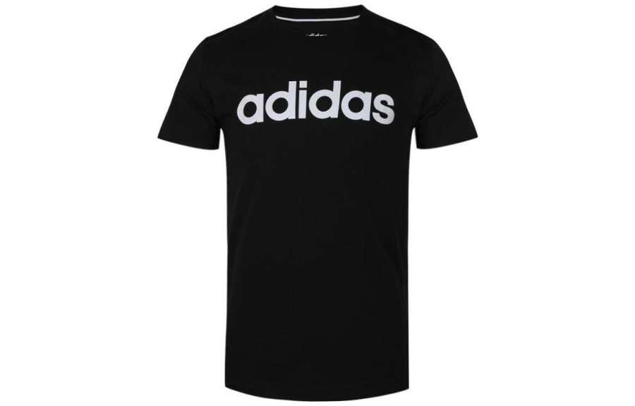 Adidas Neo T Shirts Men's Black Crew Neck Moderate Straight Fit