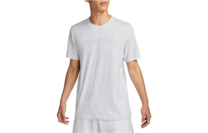 Nike Nike T Shirts Men's Light Gray Crew Neck Moderate Straight Fit
