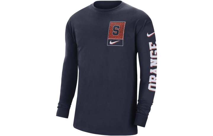 Nike Nike T Shirts Men's Navy Blue Crew Neck Moderate Straight Fit
