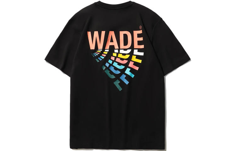 Li-Ning Li Ning T Shirts Men's Black Crew Neck Moderate Straight Fit