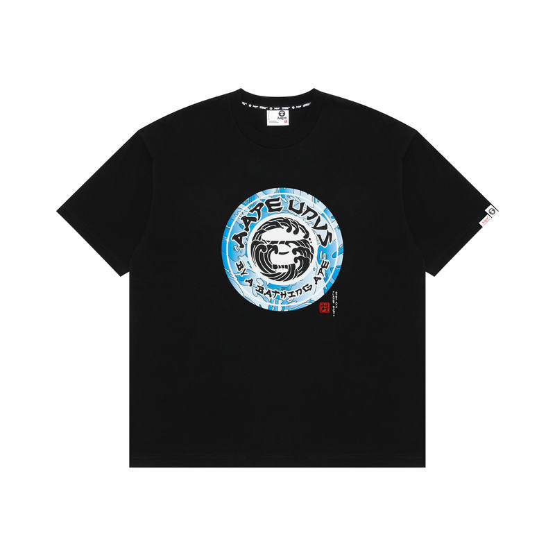 Aape T Shirts Men's Crew Neck Moderate Straight Fit