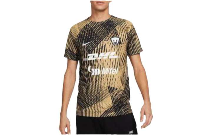 Nike Nike T Shirts Men's Black/Gold Crew Neck Thin Straight Fit