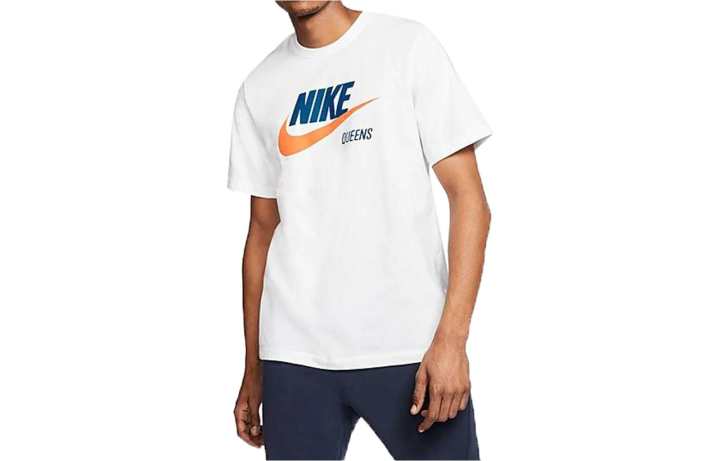 Nike Nike T Shirts Men's White Crew Neck Moderate Straight Fit