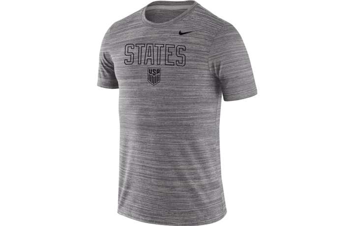 Nike Nike T Shirts Men's Gray Crew Neck Moderate Straight Fit