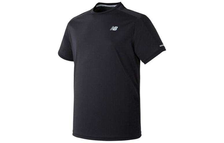 New Balance New Balance T Shirts Men's Black Crew Neck Moderate Other