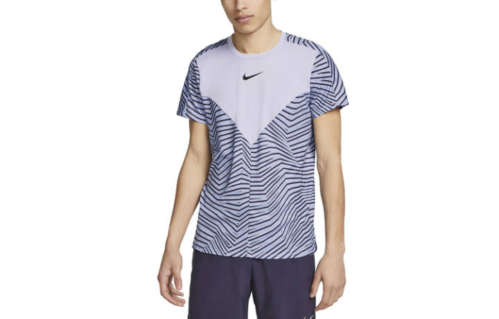 Nike Nike T Shirts Men's Blue Crew Neck Moderate Straight Fit