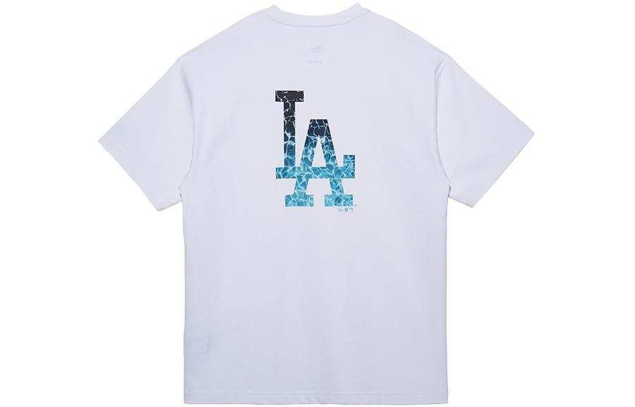 New Era SS22 Letter Print T Shirt Unisex White
