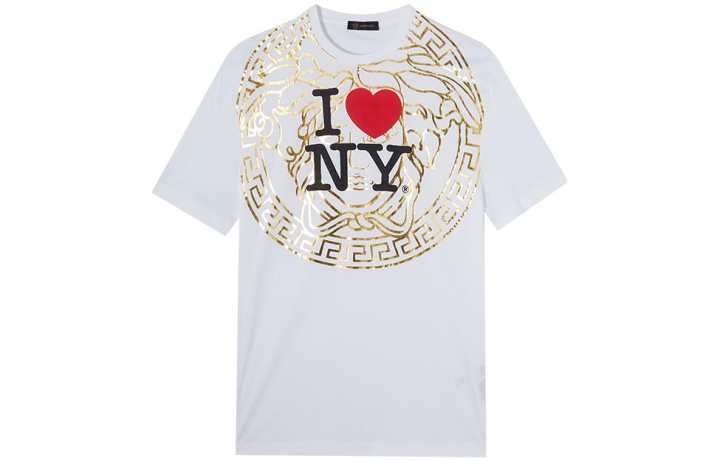 VERSACE VERSACE T Shirts Unisex White Crew Neck