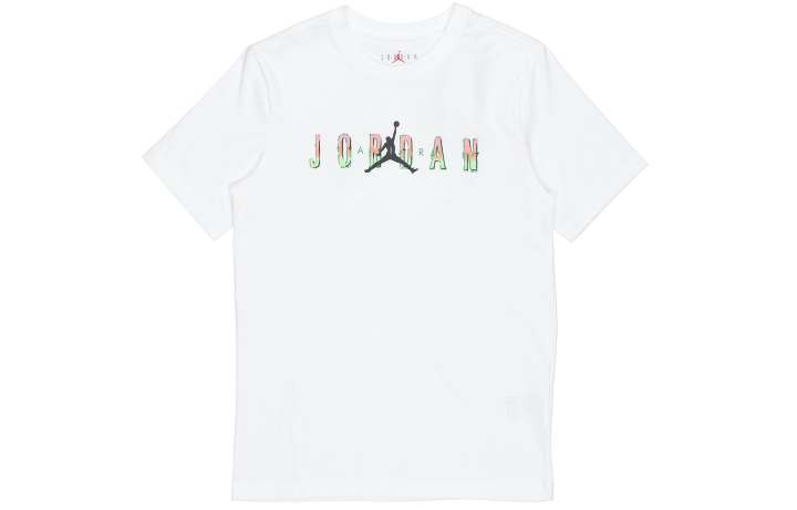 Jordan Jordan Sport T Shirts Men's White Crew Neck Moderate Straight Fit