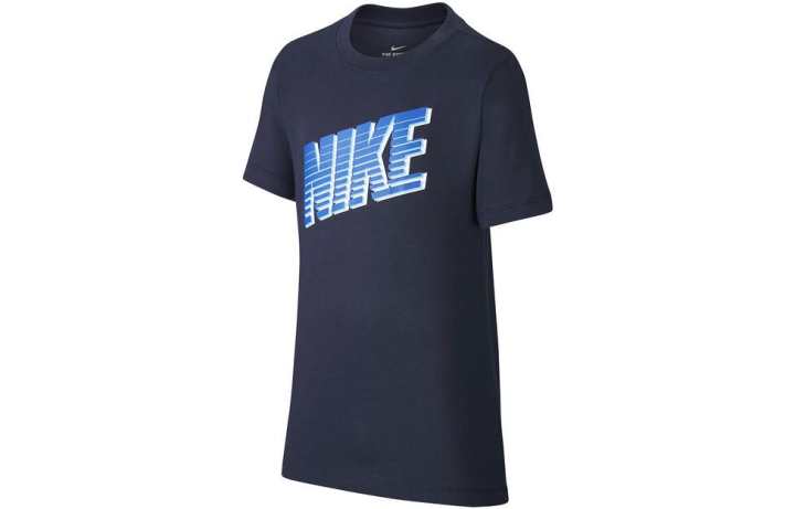 Nike Nike T Shirts Men's Dark Blue Crew Neck Moderate Straight Fit