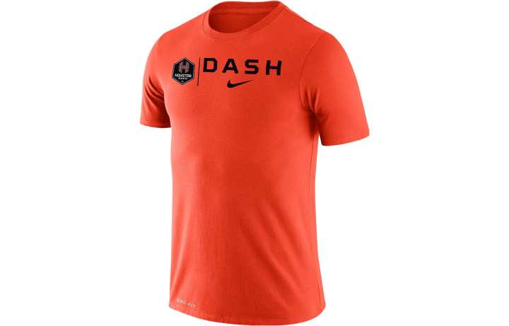 Nike Nike T Shirts Men's Orange Crew Neck Moderate Straight Fit