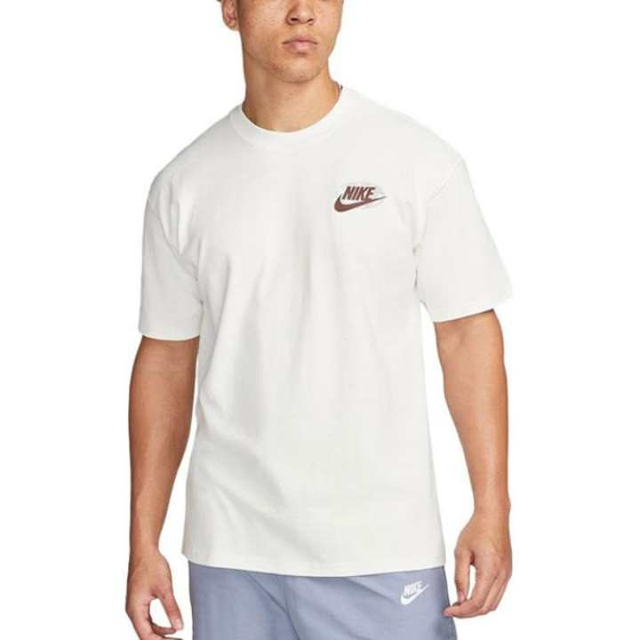 Nike Nike T Shirts Men's White Crew Neck Moderate Straight Fit
