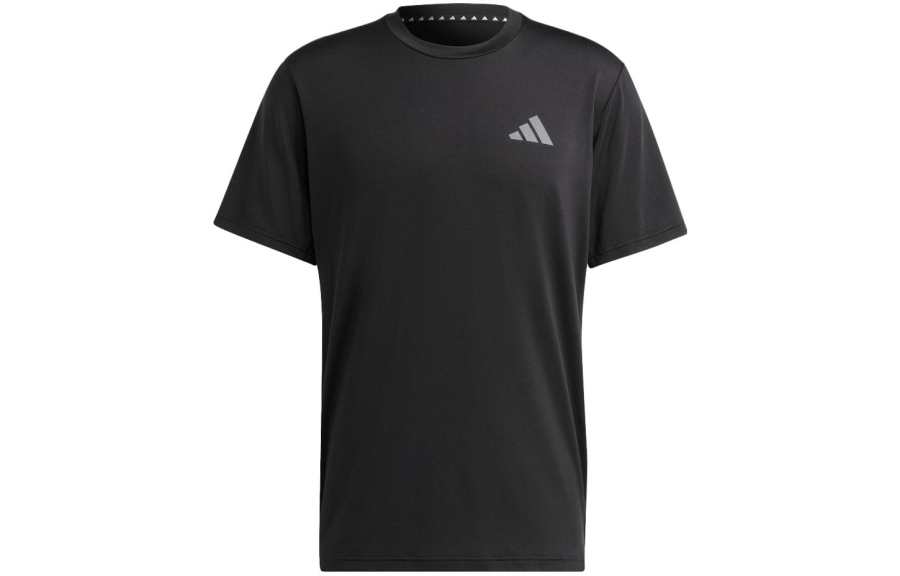 Adidas Adidas T Shirts Men's Black Crew Neck Moderate Straight Fit