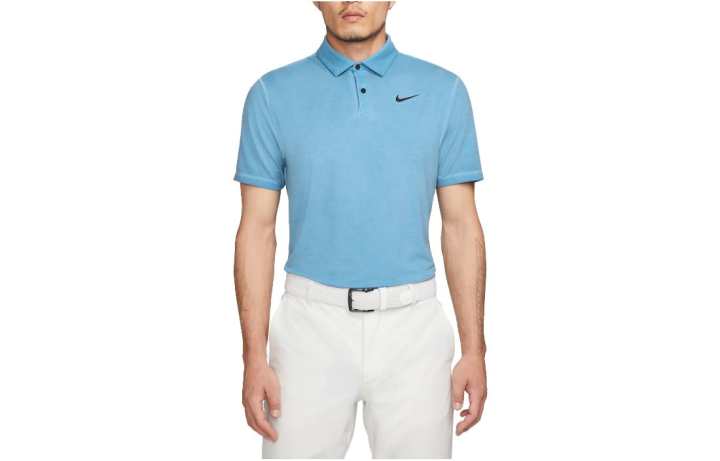 Nike Nike T Shirts Men's Blue Polo Collar Moderate Straight Fit