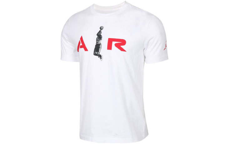 Jordan Jordan 14 T Shirts Men's White Crew Neck Moderate Straight Fit