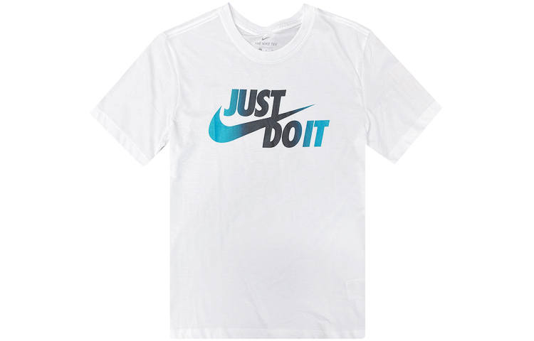 Nike Nike T Shirts Men's White Crew Neck Moderate Straight Fit