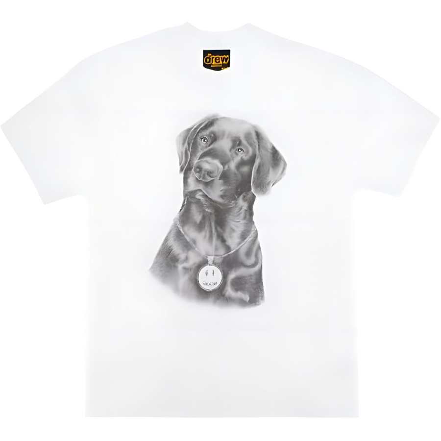 Drew house Smiley Collection T Shirts Unisex White Crew Neck Moderate Straight Fit