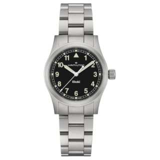 HAMILTON Khaki Field Series Quartz Movement 50m Waterproof Unisex Watch 33mm Black Dial